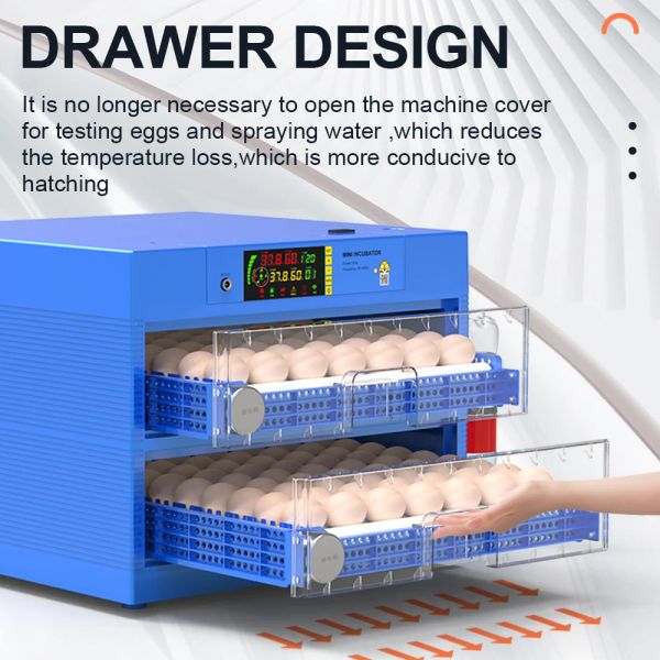 Accessori 36/24 Incubatore di uova completamente automatico Turning Grooder Temidità di controllo dell'umidità Farm Eggs Incubator Hatcher Turner Turner
