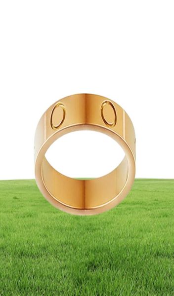 Gül Altın Özel Tasarımcı Yüzüğü Kadınlar için Lüks Yüzük Erkekler Yüksek Kalite Yapımı Çin Titanyum Çelik Tasarım Kalın Kaplama FA7461685