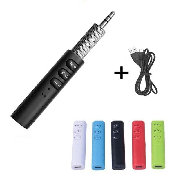 Bluetooth 4.2 Ricevitore Audio Adattatore Collare Clip Jack da 3,5 mm Vivavoce AUX Altoparlante per auto Auricolare Ricevitore Audio Fotocamera compatibile