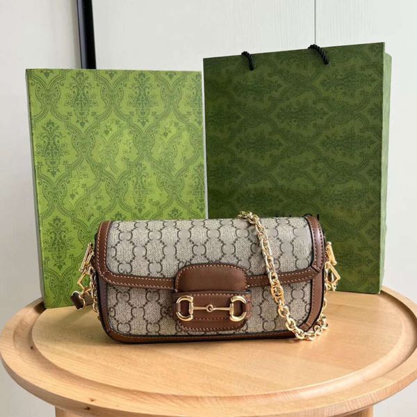 the Factory Bag of Exports Saddle Flower Canvas Double Shoulder Strap Buckle Method Stick Small und High End Single für Damen