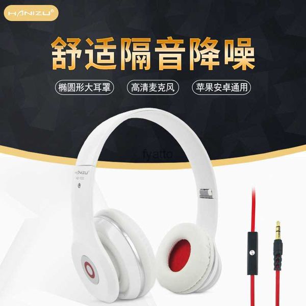 Cuffie Auricolari Fengxing 100 auricolari montati sulla testa cablati con microfono e controllo di linea bassi pesanti giochi ad alta qualità del suono H240326