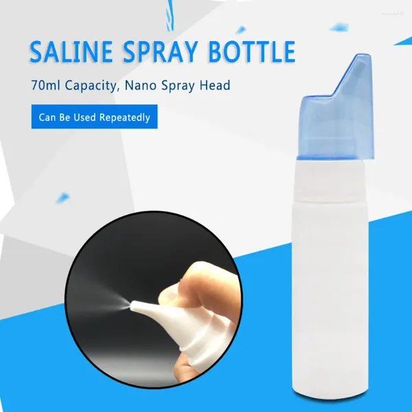 Bottiglie di stoccaggio Bottiglia con pompa a nebulizzazione da 70 ml Lavaggio nasale Accessori per la casa Strumenti Detergente per il naso Spruzzo per sinusite Assistenza sanitaria per bambini