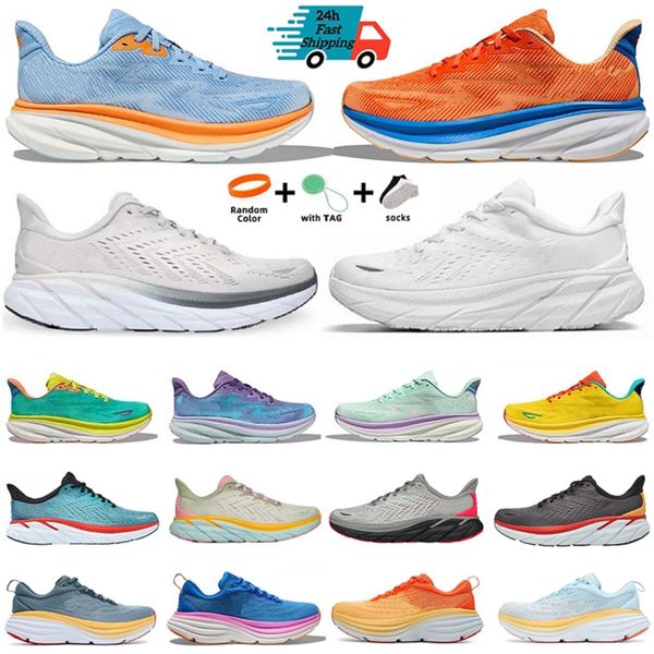 Clifton 9 Bondi 8 One Running Shoes Sport Bondis 8 Schwarzweiß weißer Kohlenstoff X2 Free People Designer Sport Challenger 7 Männer Frauen Trainer Sport Sneaker