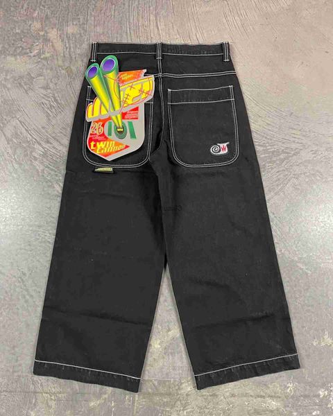 Jeans da uomo Hip Hop Harajuku Jeans tascabili extra large da uomo Y2k Abbigliamento da strada Pantaloni a vita bassa personalizzati in denim casual Pantaloni da uomo punk retròL2403