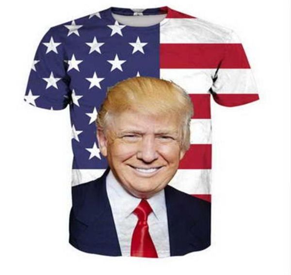 Trump 3d Komik Tshirts Yeni Moda Erkek Kadınlar 3D Baskı Karakter Tişörtleri Tişört Kadınsı Seksi Tshirt Tee Üstler Giyim YA200287E7524993