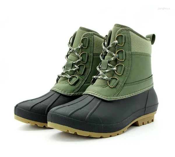 Sapatos de fitness unissex inverno antiderrapante impermeável forro de lã botas de caminhada das mulheres dos homens ao ar livre à prova de choque caça trekking esqui neve
