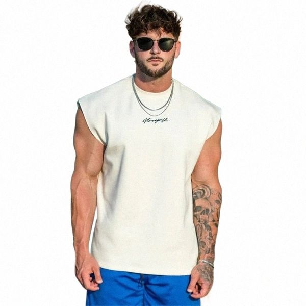 American Style Fi Roupas Masculinas YA Novos Esportes Fitn Men Vest Gym Running Basketball Training Tank Top Sleevel T-Shirt f5lc #