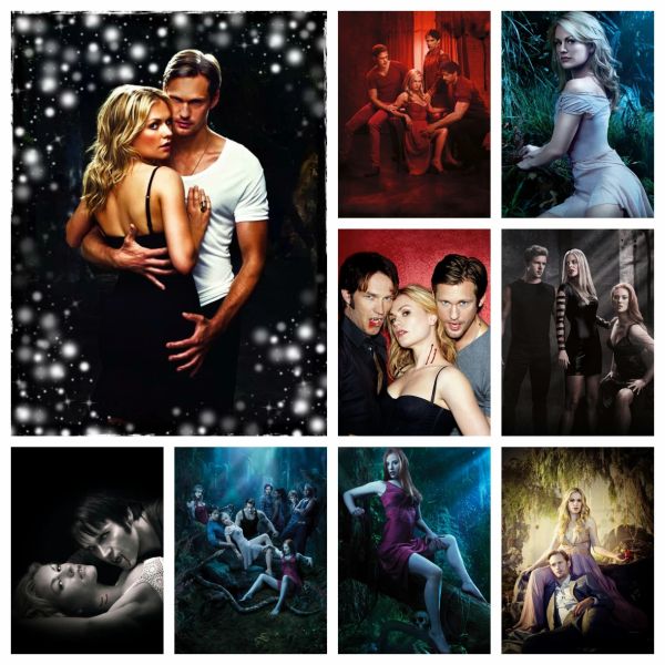 Stich DIY 5D Alan Ball Film True Blood Diamant Malerei Vampir Film Kreuzstich Stickerei Bild Kunst Mosaik voller Bohrer Home Decor