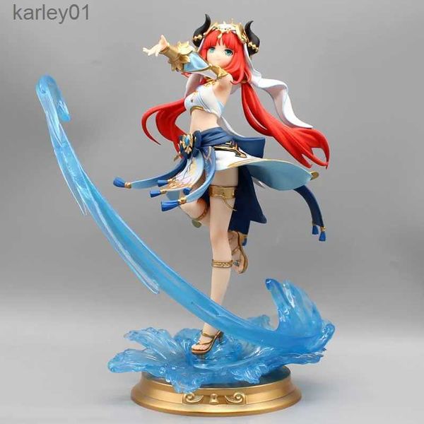 Anime Manga 27cm Nilou Genshin Impact Anime -Figuren Sexy Action Figurine PVC Statue Model Doll Dekoration Sammlung Orament Toys Kid Gift YQ240325