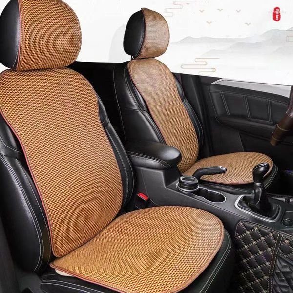 Coprisedili per auto Tappetino in rattan Cuscino estivo Traspirante Schienale rinfrescante Forniture per veicoli per ubicazione universale