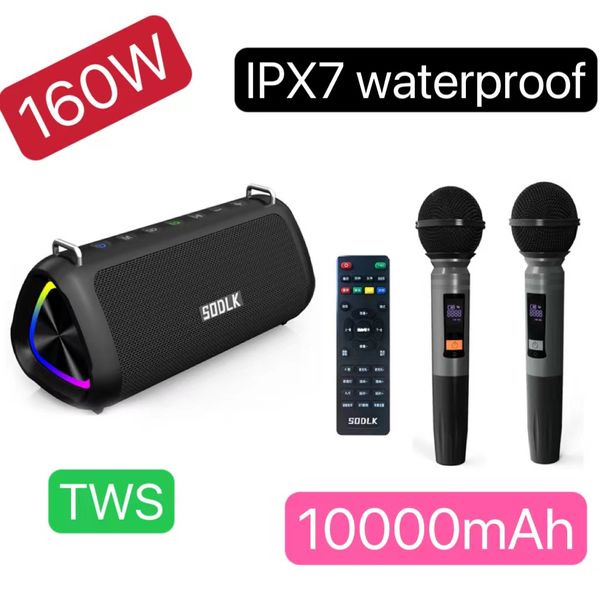 Alto-falantes portátil caixa de som bluetooth soundcore ipx7 à prova dwaterproof água bluetooth alto-falante para pc boombox subwoofer caixa de música com tf usb lxl14