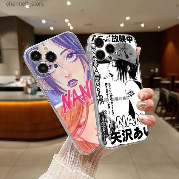 Case di telefonia cellulare Anime cartone animato Oosaki Nana Telefono per iPhone 15 14 13 12 11 xs pro max mini xr 6 7 8 più sE soft silicone trasparente Capay240325