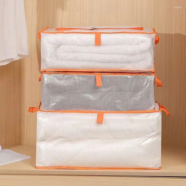 Sacos de armazenamento Saco de viagem Grande Roupas Organizador Caixas Portátil Dobrável Roupas Quilt Bagagem Quarto