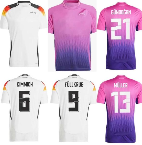 2024 2025 Alemanha Jersey Havertz Futebol Jerseys Kids Kits de Futebol 24 25 Mens Germanys Hummels Kimmich Gnabry Muller Camisa de futebol Top