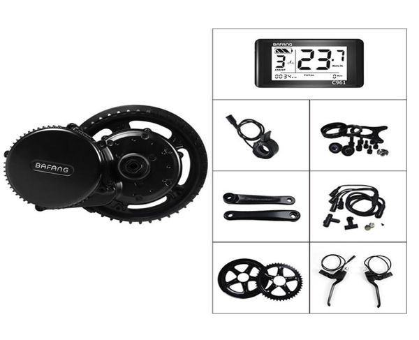 BAFANG 8FUN BBS01 BBS01B 48V 350W Potente motor de manivela de acionamento médio Kit de conversão de bicicleta elétrica EBIKE Peça de motor intermediário com Colorf9423998