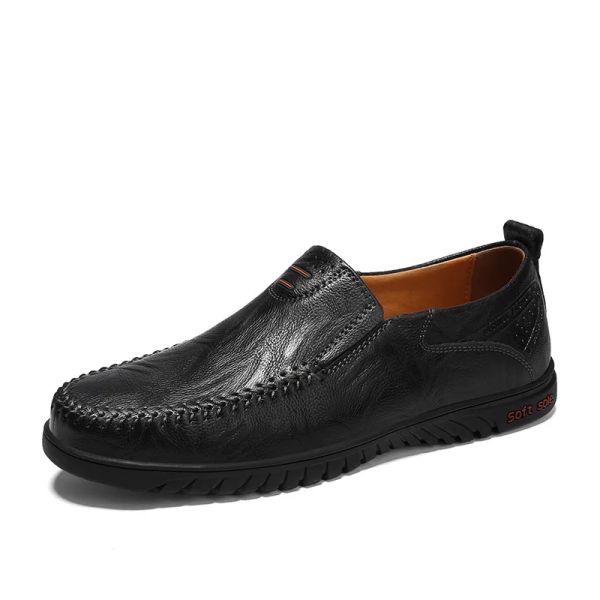 Stiefel Herren -Turnschuhe Frühling Neue Männer Mode Leder Schuhe Komfort Lefu Schuhe Italienische leichte Fahrer Herrenschuhe Zapatos Casuis