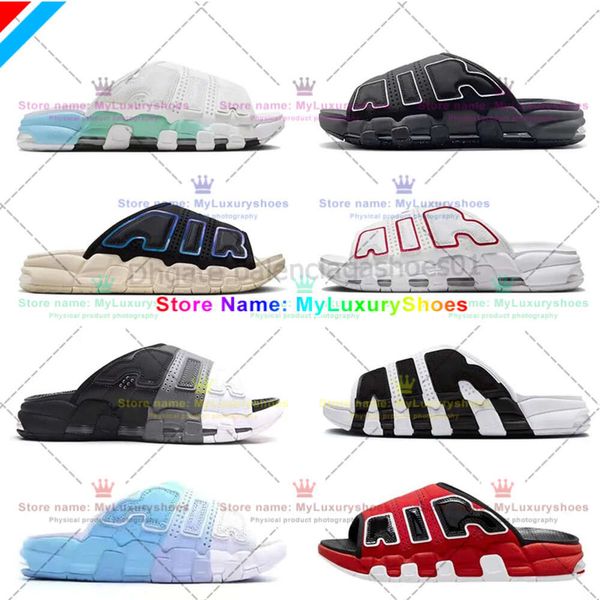 2024 UPTEMPOS PIPPEN SANDAALS MEHR RIADEN MÄNNER MEN Frauen Pantoffeln Schwarze weiße rote Sportläufer Scottie Pippens Slipper Sandle Outdoor Beach Sliders 309