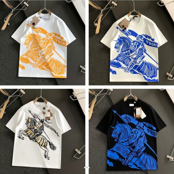 Designerinnen-Frauen/Männer-Tees mit Battle Steed New Style Sport Sports Casual Printed Original Luxus hochwertiger Marke Kurzärärmelte T-Shirts