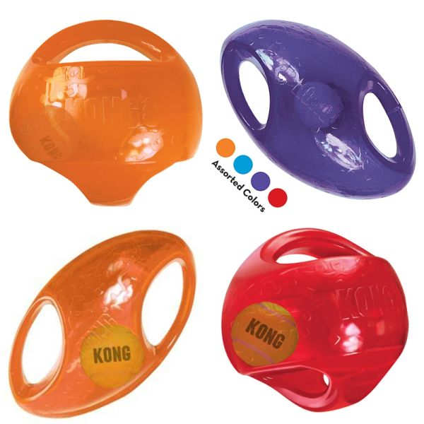 Toys L/XL Größe KONG Jumbler Ball Hundespielzeug, Farbe variiert