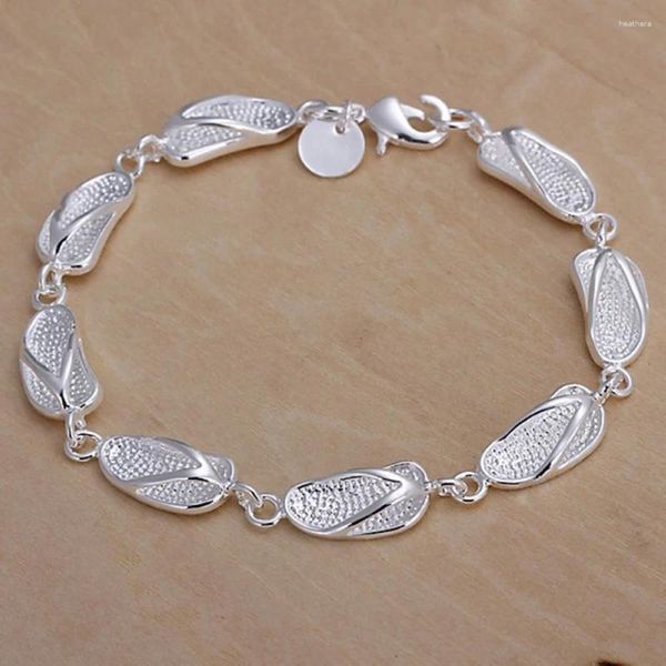 Link pulseiras atacado 925 prata design exclusivo bela moda feminina cor jóias de alta qualidade preço de fábrica