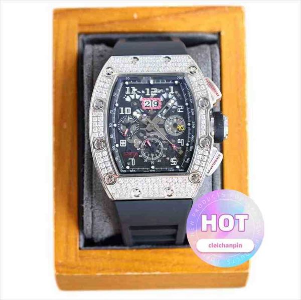 Assista Data Luxo Mens Relógio Mecânico Caso Inlay Diamante Tourbillion Automático S Marca Relógios para Homens Movimento Suíço Relógios de Pulso Alta Qualidade