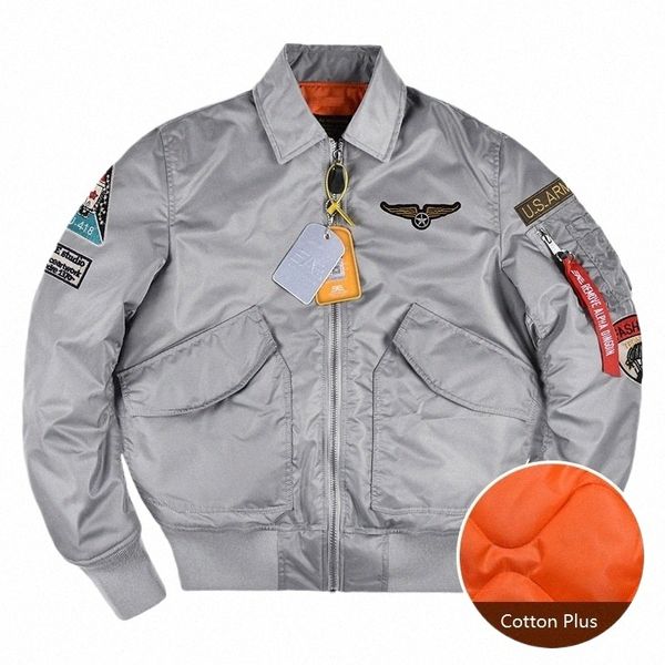 Neue Alpha Martin MA1 Flight Cott-gepolsterte Bomberjacke Männer Mantel Lässig Lose Winter Baseball Militärische Taktische Mantel F7H8 #