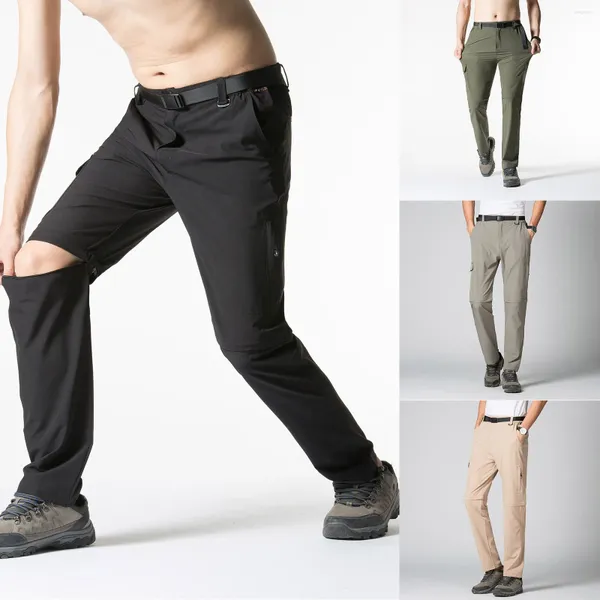 Männer Hosen Abnehmbare Herren Schnell Trocknend Männliche Hosen Lose Outdoor Wandern Für Männer Böden Pantalones Hombre