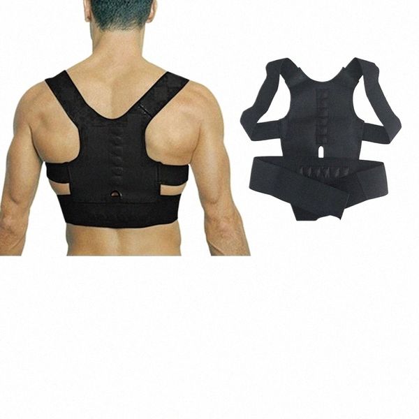 Correttore di postura magnetico Spalla posteriore più dritta Brace Cintura Terapia correttiva Corsetto Supporto lombare Correcti Donna Uomo h8V1 #