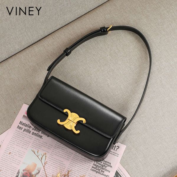 the Factory Handbag Store Verkauft von Bag 2024 New Womens Fashion Leather Small Triumphal Arch Vielseitiger Unterarm