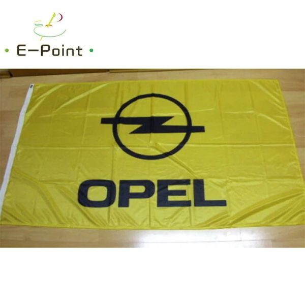 Accessori Bandiera Opel Gialla 2 piedi * 3 piedi (60 * 90 cm) 3 piedi * 5 piedi (90 * 150 cm) Dimensioni Decorazioni natalizie per la casa Bandiera Banner Regali