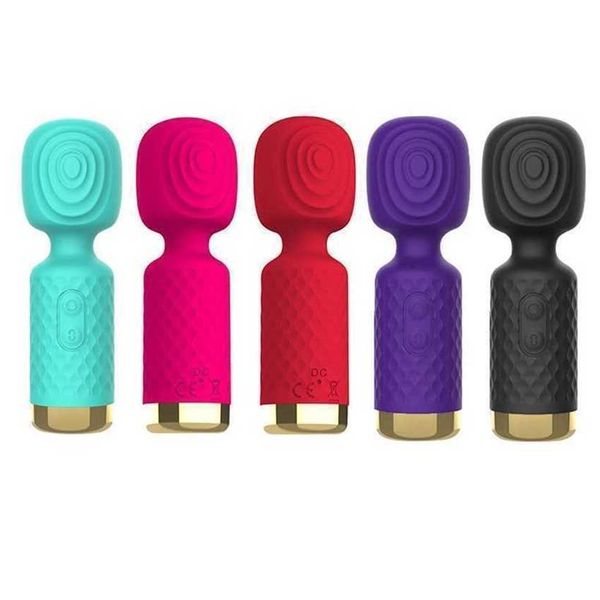 Vibrador de ondas de choque do Hip Mini para mulheres Multi Frequency Second Wave Masturbator Charging Massage Stick Adult Sex Toy 231129