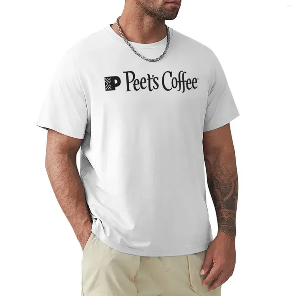 Polos masculinos Peet's Coffee Cafe Camisetas personalizadas para fãs de esportes Pacote de camisetas gráficas masculinas