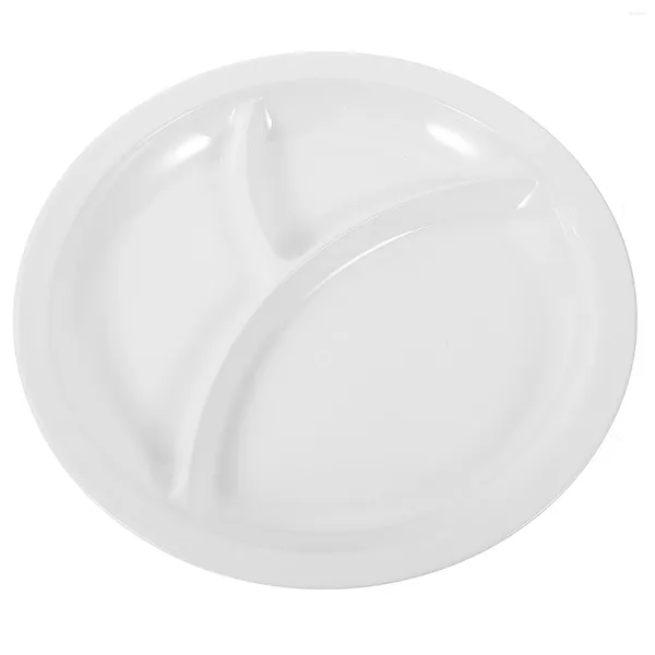 Наборы столовой посуды Меламиновая быстрая тарелка/обеденная тарелка с несколькими отделениями/посуда для школьной столовой/10-дюймовые детские тарелки с тремя отделениями