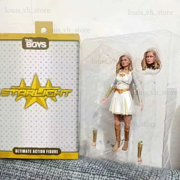 Figuras de brinquedo de ação Neca The Boys Starlight Homelander Ultimate Action Figure Coleção Modelo Boneca de brinquedo Presente de Natal 18cm T240325