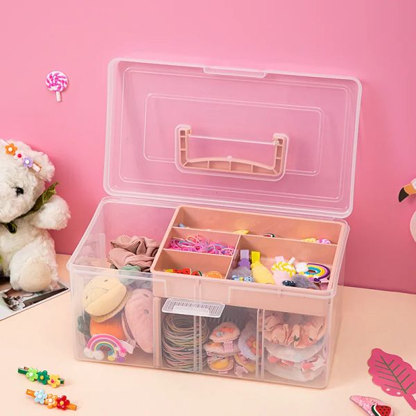 Werkzeuge Kinderhaarzubehör Aufbewahrungsbox Gummi -Band Babygurt Girl Hair Binde Haarnadel Schmuck Schmuck Schmuck Kessel Dressing Box