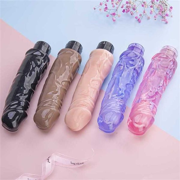 Hip Adult Womens Fun divertente e stretching Simulazione Penile shaker Massage Stick femmina Masturbation Toy 231129