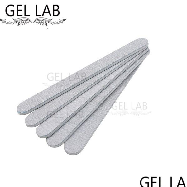 Arquivos de unhas Atacado- Gel Lab 5 Pcs Profissional 100/180 Grit Buffer Lustrando Espessado Crescent Slim Lixa Manicure Drop Delivery Dh0Zs