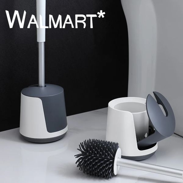 Fırçalar TPR Silikon Fırça Baş Tuvalet Fırçası Seti Yıkama Tuvalet Fırçası Artefakt Yok Çıkar Uçlar Ev Tuvalet Dekontaminasyon Temizlik Araçları Kiti