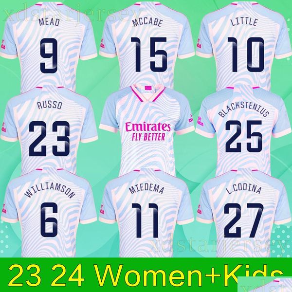 Fußballtrikots 23 24 Mead Little L.Codina G.Jesus Saka Trikot 2023 2024 Williamson Miedema 11 Russo McCabe Catley Blackstenius Footb Otvo8