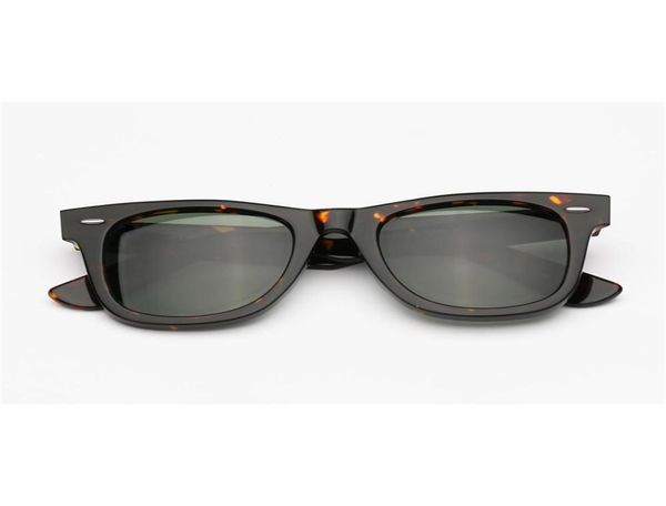 Óculos de sol masculino feminino ângulo de declínio 50mm moldura de acetato quadrado real uv400 lentes de vidro adequado para sombreamento de praia condução pesca com 4568168