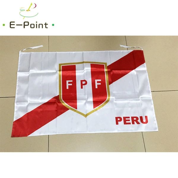 Zubehör, 60 x 90 cm, 90 x 150 cm, Satin-Flagge von Peru, Nationalfußball, Weihnachtsdekorationen für Zuhause, Flaggengeschenke