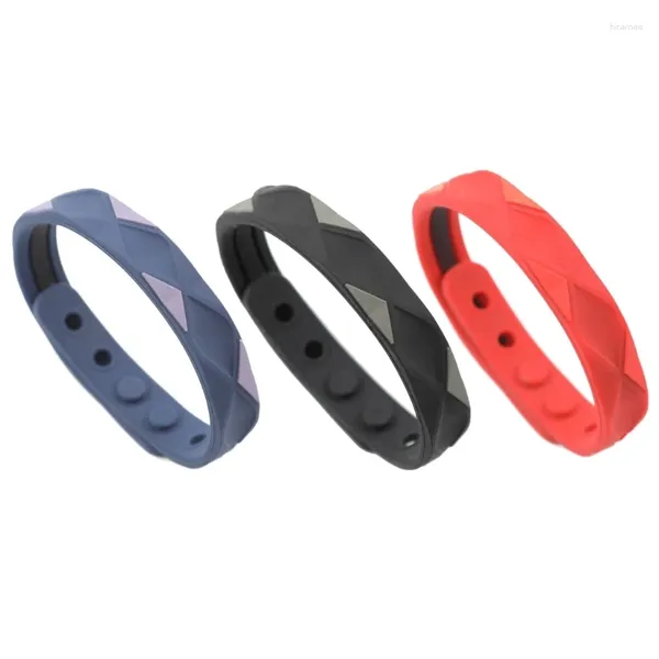 Link pulseiras íons negativos pulseira anti estática silicone pulseira elegante para pulso f19d