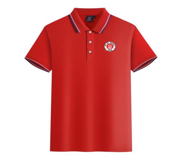 FC St Pauli homens e mulheres polos mercerizado algodão manga curta lapela respirável esportes camiseta logotipo pode ser personalizado2692768
