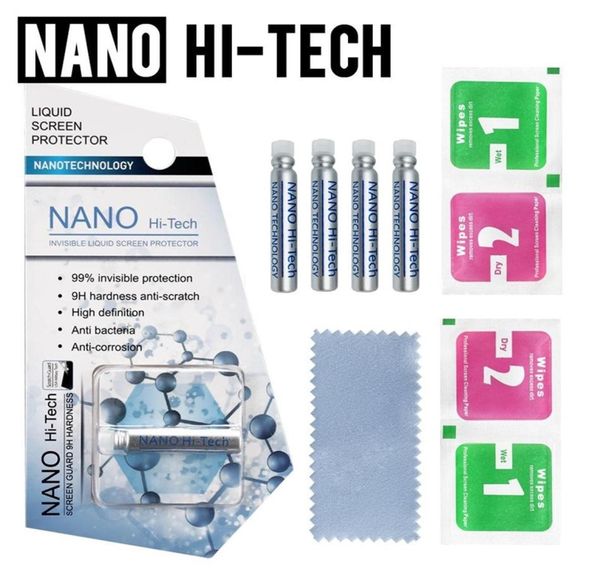 Ekran Koruyucu Nano Hitech 1ML Sıvı 3D Kavisli Kenar İPhone 8 x 11 Samsung S8 S10 S20 ANDR9637732