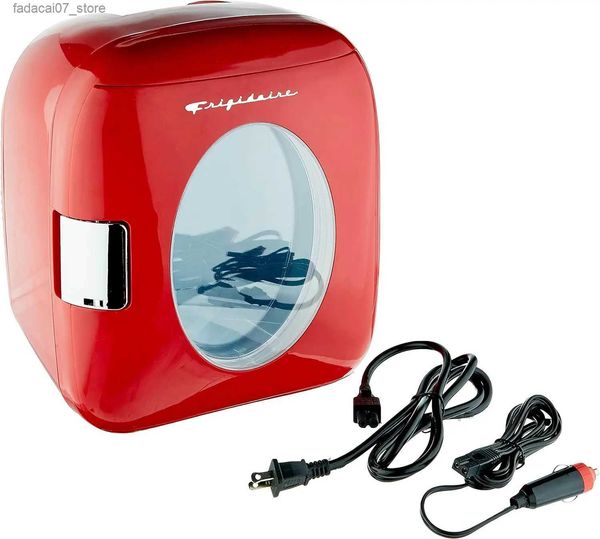 Frigoriferi Congelatori FRIGIDAIRE EFMIS462-RED Mini frigorifero personale portatile retrò da 12 lattine per ufficio domestico o dormitorio Rosso Q240326