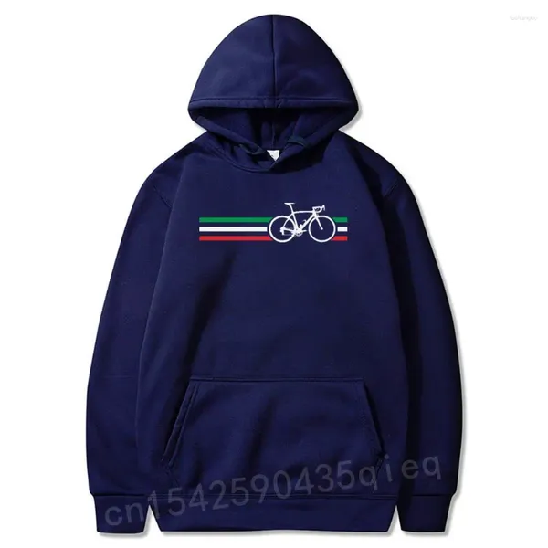 Herren Hoodies Novel Mens Dogma Hooded Bike Stripes Italian National Road Race V2 Sweatshirt XXX Fun Gedruckt Männlich Casual Langarm