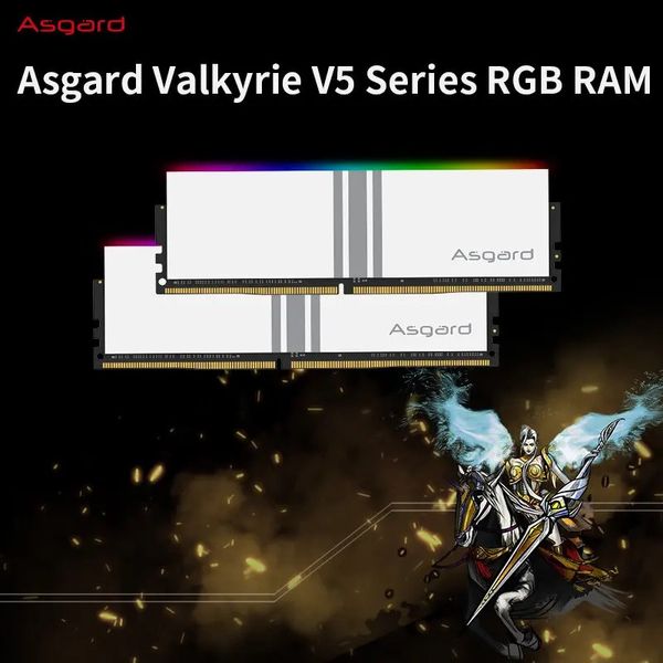 Asgard Valkyrie Speicher DDR4 RAM PC 8GBX2 16GB 32GB 3200MHz 3600MHz RGB RAM Weißer Kühlkörper OC Performance für Desktop 240322