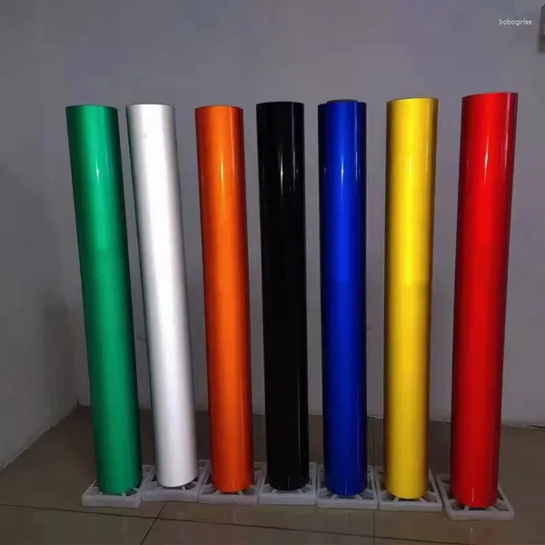 Pencere Çıkartmaları Bhunity 1.24m 45m 3100 Pet Yansıtıcı Film Tek Renkli Yol Uyarı Bandı PVC Güvenlik İşareti