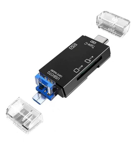 Lettori di schede di memoria TypeC Lettore di schede SD TF Adattatore USB 20 Tipo C Convertitori multifunzionali per telefoni Fotocamere Tablet Dual S6394173