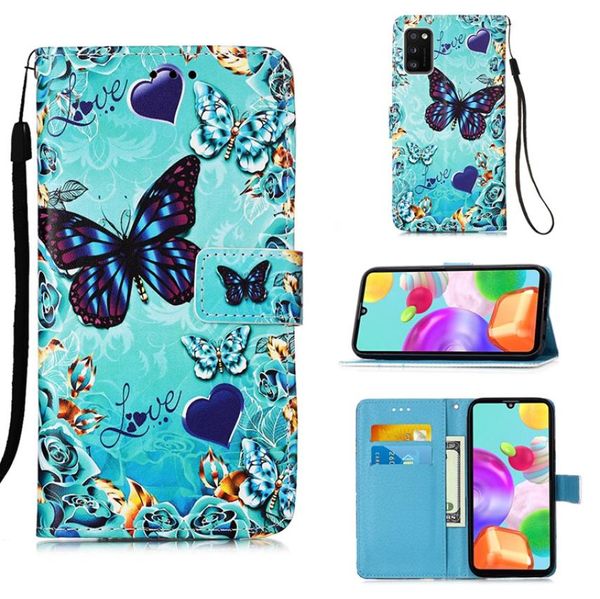 Custodie a portafoglio in pelle per Samsung Galaxy A33 5G A53 Redmi Note 11 Pro 5G Xiaomi Mi 11T 11 Lite Moda carino Rose Panda Tiger Tower 8773865